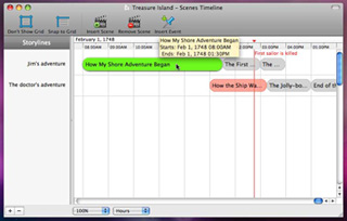 StoryMill&nbsp;: Timeline Hover